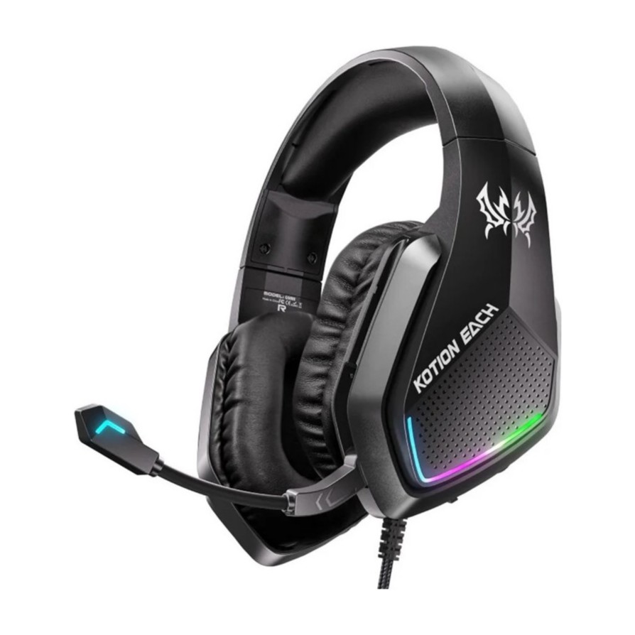 سماعة كوشن إيتش G5000 جيمنج RGB – أسود