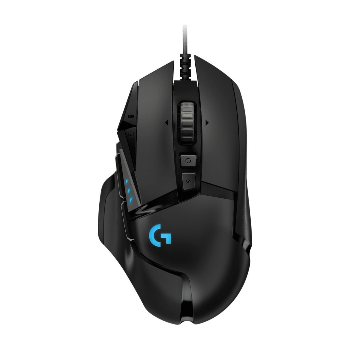ماوس لوجيتك Logitech G502 HERO جيمنج سلكي 25K RGB بأوزان – أسود